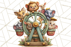 Woodland Carnival Clipart, Forest Animal Clip Art Product Image 2