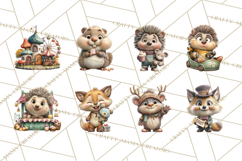 Woodland Carnival Clipart, Forest Animal Clip Art Product Image 8