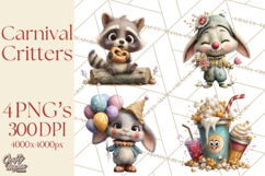 Woodland Carnival Clipart, Forest Animal Clip Art Product Image 1