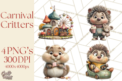 Woodland Carnival Clipart, Forest Animal Clip Art Product Image 1