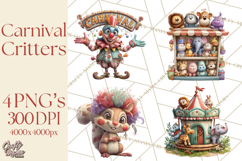 Woodland Carnival Clipart, Forest Animal Clip Art Product Image 1