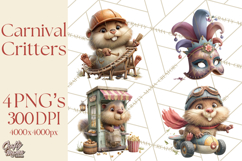 Woodland Carnival Clipart, Forest Animal Clip Art Product Image 1