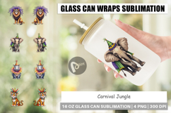 Enchanted Forest Masquerade Glass Can Product Image 1