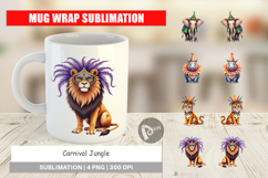 Enchanted Forest Masquerade Mug Wrap Product Image 1