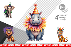 Enchanted Forest Masquerade Clipart Product Image 1