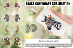 Enchanted Forest Masquerade Glass Can Product Image 1