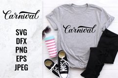 Carnival hand lettered SVG. Masquerade party shirt design Product Image 1