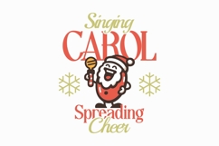 Singing Carol Spreading Cheers Christmas T-shirt Product Image 1