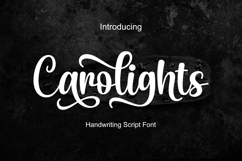 Carolights - Handwritten Script Font Product Image 1