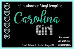 Carolina Girl - Vinyl and Rhinestone SVG Template Product Image 1