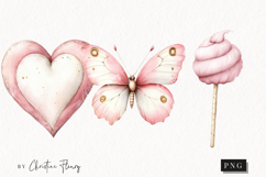 Watercolor Pink Carousel Clipart Product Image 1