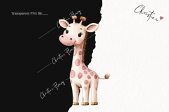 Watercolor Pink Carousel Clipart Product Image 2