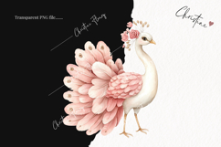 Watercolor Pink Carousel Clipart Product Image 2