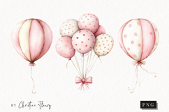 Watercolor Pink Carousel Clipart Product Image 1