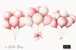 Watercolor Pink Carousel Clipart Product Image 1