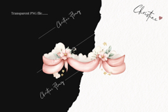 Watercolor Pink Carousel Clipart Product Image 2