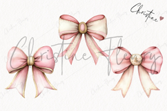 Watercolor Pink Carousel Clipart Product Image 3