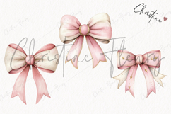 Watercolor Pink Carousel Clipart Product Image 3