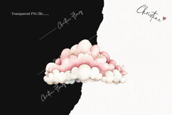 Watercolor Pink Carousel Clipart Product Image 2