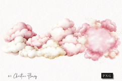 Watercolor Pink Carousel Clipart Product Image 1