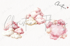Watercolor Pink Carousel Clipart Product Image 3