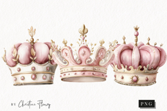 Watercolor Pink Carousel Clipart Product Image 1