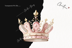 Watercolor Pink Carousel Clipart Product Image 2