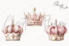 Watercolor Pink Carousel Clipart Product Image 3
