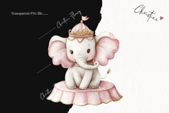 Watercolor Pink Carousel Clipart Product Image 2