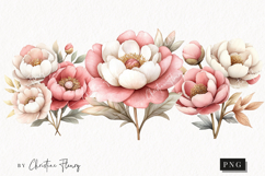 Watercolor Pink Carousel Clipart Product Image 1