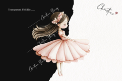 Watercolor Pink Carousel Clipart Product Image 2