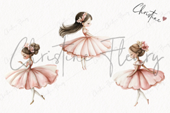 Watercolor Pink Carousel Clipart Product Image 3