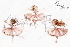 Watercolor Pink Carousel Clipart Product Image 3