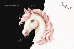 Watercolor Pink Carousel Clipart Product Image 2