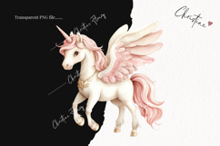 Watercolor Pink Carousel Clipart Product Image 2