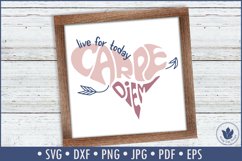 carpe diem in a heart shape