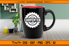 Carpenter Circular Saw Blade Logo SVG Product Image 3
