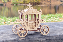 Carriage - Laser Cut File, Plywood Miniature Vector Plan Product Image 8