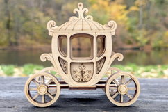 Carriage - Laser Cut File, Plywood Miniature Vector Plan Product Image 5
