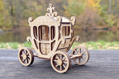 Carriage - Laser Cut File, Plywood Miniature Vector Plan Product Image 7