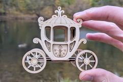 Carriage - Laser Cut File, Plywood Miniature Vector Plan Product Image 3
