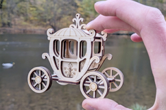 Carriage - Laser Cut File, Plywood Miniature Vector Plan Product Image 9
