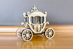 Carriage - Laser Cut File, Plywood Miniature Vector Plan Product Image 2