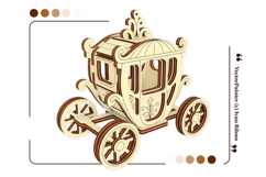 Carriage - Laser Cut File, Plywood Miniature Vector Plan Product Image 6