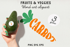 Fruit Typography BUNDLE, Fruit Word Art SVG | PNG | EPS Product Image 8