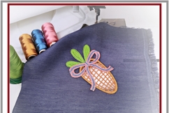 Easter Carrot Cutwork Richelieu Machine Embroidery Design Product Image 2