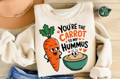 Carrot To My Hummus PNG, Funny Valentine PNG Product Image 3