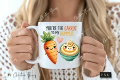 Carrot To My Hummus Funny Valentine Png Product Image 2