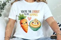 Carrot To My Hummus Funny Valentine Png Product Image 3