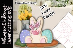 Carrot Patch Bunny Standup SVG For Laser Cutting Product Image 1